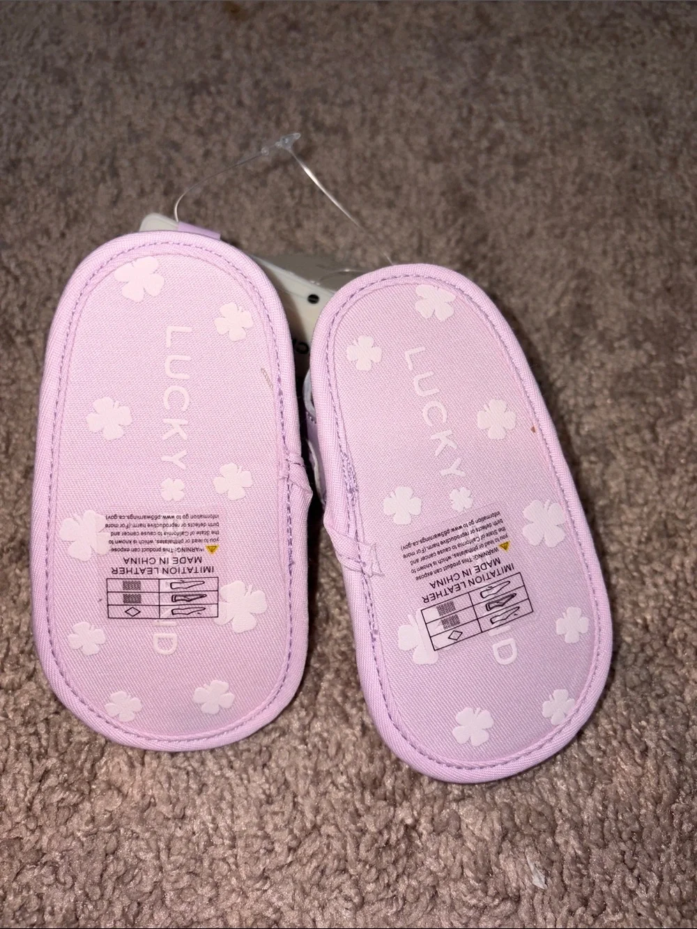 Lucky Brand Baby Girls Lavender Scalloped T-Strap Sandals